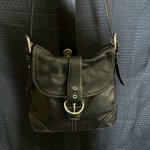 Coach black shoulder bag